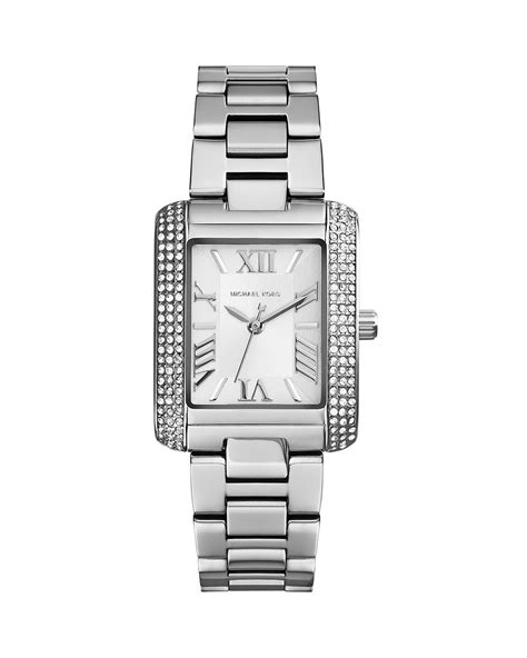 michael kors petite silver watch|Michael Kors Women's Emery Three.